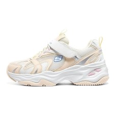 Skechers Anti-Slip Anti-Kick Kids Platform Sneakers White Apricot Kids' White Apricot, 37