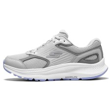 Skechers Anti Slip Wear Resistant Low Top Running Shoes Women's Gray Purple Gray/light purple, 37