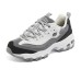 Skechers D'Lites 1.0 Chunky Sneakers Women's Low-Top Black/Gray/White Black Gray Color, 37.5