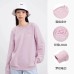 Skechers Colorful Sweatshirt Unisex Gray Pink Gray Pink/01NX, L