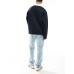 Jack & Jones Chris straight rigid jeans in mid blue wash Синий, W27 L32