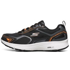 Skechers GO RUN Cushioning Anti-Slip Wear-Resistant Breathability Low-Top Casual Running Shoes Men's Black 39.5