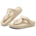 Skechers Foamies Slip-Resistant Flip Flops Women's Natural Бежевый, 35