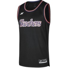 Skechers Tank Tops Men's Charcoal Black Черный, M