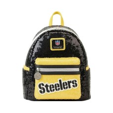 Men's and Women's Pittsburgh Steelers Sequin Mini Backpack Черно-желтый