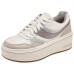 Skechers Court Classics Anti-Slip Wear-Resistant Low-Top Skateboard Shoes Women's Taupe natural/taupe, 38