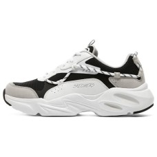 Skechers Stamina Airy Casual Shoes Women's Low-Top White/Light Gray/Black 35