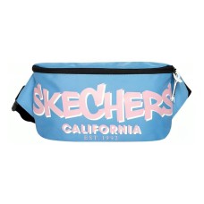 Skechers Polyester Crossbody Bag Sling Bag Fanny Pack Small Size Unisex Pink Blue Small Size
