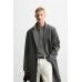 Пальто из смесовой шерсти ZARA Серый, XS