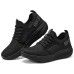 Skechers MEN'S GO Cushioning Wear-Resistant Low-Top Running Shoes Men's Black Черный, 39.5