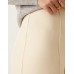 ASOS DESIGN tailored clean ankle grazer wide leg in buttermilk Buttermilk, US 4