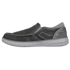 Skechers Cushioned Anti-Slip And Wear-Resistant Lightweight Low-Top Casual Shoes Men's Black Gray 41