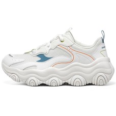 Skechers D'LITES Bear Whoops Anti-Slip Wear-Resistant Low-Top Running Shoes Women's White 36.5