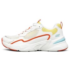 Skechers BOBS BAMINA Cushioning Anti-Slip Wear-Resistant Breathability Low-Top Running Shoes Women's White Yellow 38