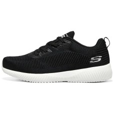 Skechers Squad Cushioned Anti-Slip And Wear-Resistant Lightweight Low-Top Casual Shoes Men's Black White 41.5