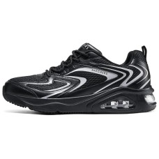 Skechers Uno Cushioning Wear-Resistant Low-Top Running Shoes Men's Black Черный, 39.5