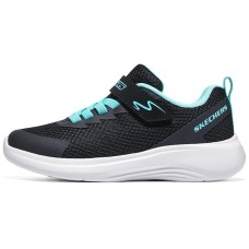 Skechers Anti-Slip Wear-Resistant Low-Top Kids' Running Shoes Black Kids' Черный, 27.5