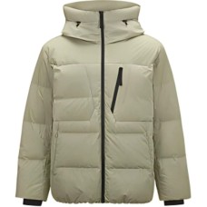 Skechers Mountain And Wild Outdoor Series Down Jacket Unisex Silver Sage Beige Silver sage beige, S