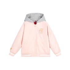 Skechers Kids Jackets Monogram pink base full floor print, M