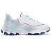 Skechers D'LITES 1.0 Slip-Resistant Height Increasing Low-Top Chunky Sneakers Women's White Blue Summer Ice Fruit, 39