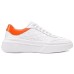 Skechers Court Classics Breathable Support Low Top Skateboard Shoes Women's White Orange Белый, 35