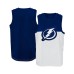 Big Boys and Girls White, Blue Tampa Bay Lightning Revitalize Tank Top Бело-синий, S