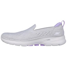 Skechers Go Walk 6 Casual Shoes Women's Low-Top White/Purple Color 38