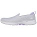Skechers Go Walk 6 Casual Shoes Women's Low-Top White/Purple Color 38