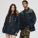 Jeep Denim Jacket Unisex Nano Blue Nano Blue, XL