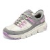 Skechers Summits AT Cushioned Wear-Resistant Breathable Supportive Lightweight Low-Top Running Shoes Women's Gray White Серый Белый, 40