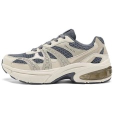 Skechers Anti-Slip And Wear-Resistant Breathable Low-Top Casual Running Shoes Men's Beige Gray BEIGE GRAY, 41
