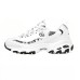 Skechers Cushioning Wear-Resistant Low-Top Chunky Sneakers Women's White Черно-белый, 38