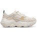Skechers Old School Running Shoes D'lites 'Beige White' Women's 36