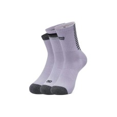 Skechers Mid Calf Socks Unisex 3 Pack 3 Pack (Light Lilac/02F4), M