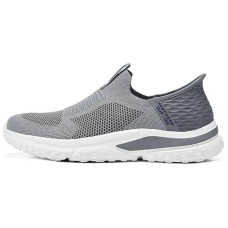 Skechers Slip Ins Anti-Slip Wear-Resistant Low-Top Casual Shoes Men's Gray Серый, 40