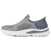 Skechers Slip Ins Anti-Slip Wear-Resistant Low-Top Casual Shoes Men's Gray Серый, 40