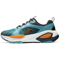 Skechers Cushioning Rebound Low-Top Running Shoes Men's Light Blue Light Blue/Multicolor, 39
