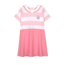 Skechers Kids Dresses Pink and white thick stripes/02TU, 130