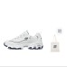 Skechers D'LITES 1.0 Slip Resistant Cushioning Low Top Chunky Sneakers Women's White Blue White blue, 36