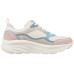 Skechers D'lux Walker Cushioning, Slip Resistant, And Abrasion Resistant Low Top Casual Shoes Women's Blue Pink White 35