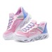 Skechers Hands Free Slip Ins Cushioning, Wear Resistant Kids Lifestyle Shoes Pink Blue Teenagers Pink Blue, 28.5