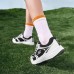 Skechers GO RUN Cushioning Wear-Resistant Kids' Training Shoes White Black Teenagers Белый, 33