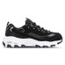 Skechers D'Lites Non-slip Lightweight Low-Top Chunky Sneakers Women's Black 35