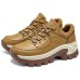 Skechers Street Anti Slip Wear Resistant Low Top Chunky Sneakers Women's Yellow Yellow White/Umber, 35
