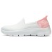 Skechers Go Walk Fle Cushioning Wear-Resistant Low-Top Casual Shoes Women's White Pink Белый Розовый, 39