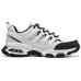 Skechers Cushioning, Slip Resistant, And Abrasion Resistant Low Top Running Shoes Men's White Black 42