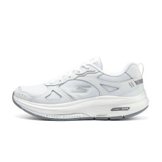 Skechers Cushioning Wear-Resistant Low-Top Running Shoes Women's White Silver Белый, 39