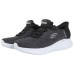 Skechers Slip Ins Slip-Ins Technology Cushioning Wear-Resistant Low-Top Casual Shoes Women's Black White Черно-белый, 36.5