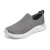 Skechers Cushioning Wear-Resistant Low-Top Casual Shoes Men's White Gray Charcoal Gray/Red/CCRD, 42.5