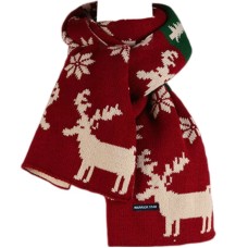 WARRIOR Knit Scarves Women's Red Deer